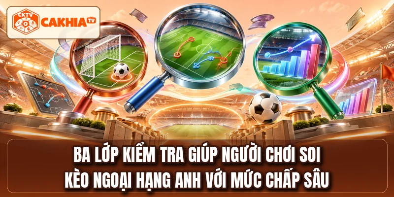Ba lớp kiểm tra giúp người chơi soi kèo Ngoại Hạng Anh với mức chấp sâu